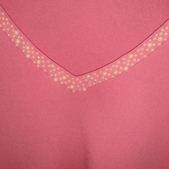 Linda Matthews 1X Shirt 3/4 Sleeves - Picture 2 of 6